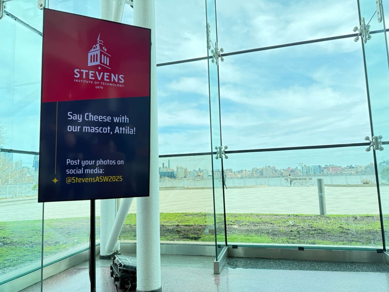 University welcome signage